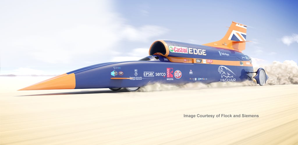bloodhound ssc car project Image Courtesy of Flock and Siemens