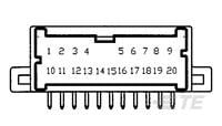 040-3 MLC CAP HSG ASSY 20P-1123425-1