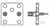 TWIN SMB JACK MOUNTED IN A FLA-1274905-1