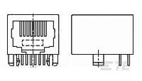 RJ45,10P8C,LP,SIDE ENTRY,6u