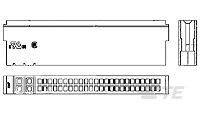 HOUSING, CRIMP SNAP TWIN LEAF,-147354-8