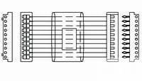 CBL ASSY, D/E CT RCPT 10 POSN-158017-1