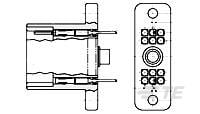 RECEPT ASSY,12 POSN,HDR SERIES-3-204682-0