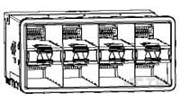 zSFP+ STACKED 2X4 RECEPTACLE ASSEMBLY-2180324-3