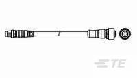 M8 strght plug to M12 strgt socket AA-2273108-4