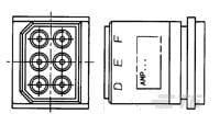 6 PIN SUBMIN PLUG KIT-867482-1