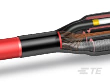 STEFFEN Jonction de câbles D-Line 0.765 m x 133 mm, Noir