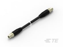 M12 X-Code MS-MS Double Ended Cable-CAT-SE594-M1MM