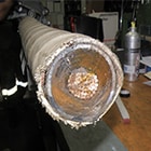 Exemple du câble papier huilé PILC vieux de 50 ans.