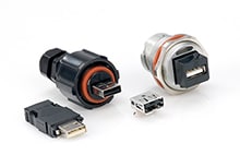 Conectores USB industriais
