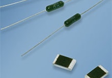 Resistor examples on a white background