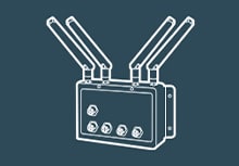 Icon outline of a wireless access point product