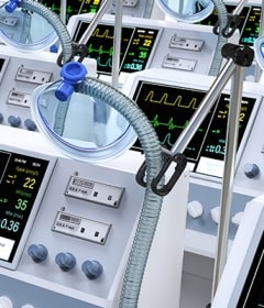 Soluciones de sensores para ventiladores médicos