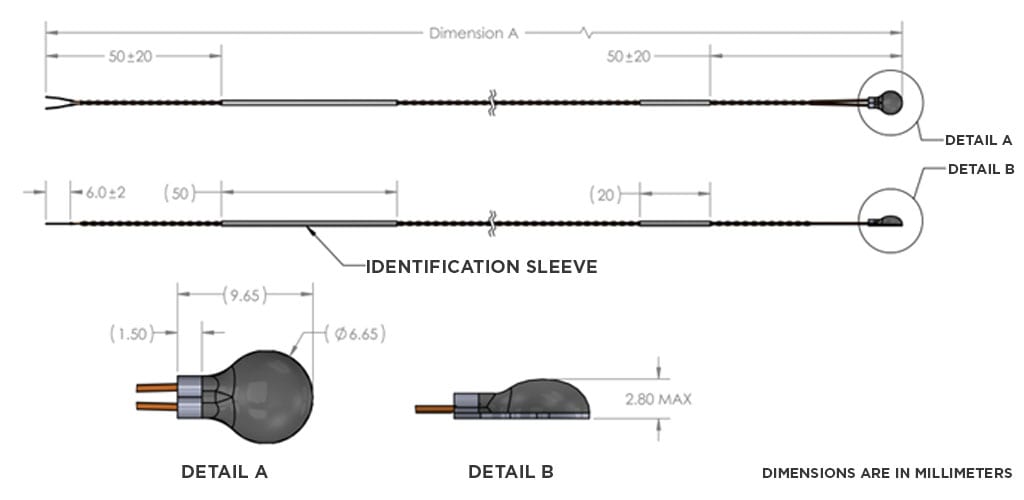 assembly drawing for surface mount sensor