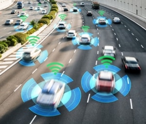 Automobiles use sensors to detect other vehicles .