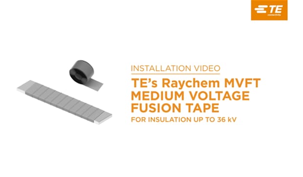 Fita de fusão de média tensão Raychem da TE (MVFT)